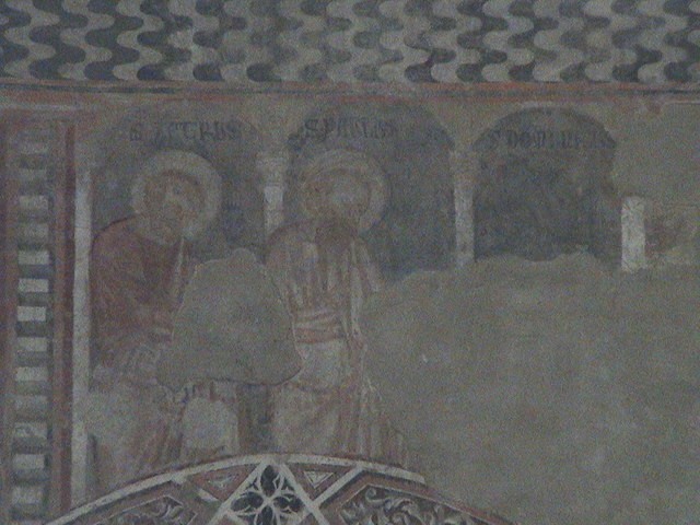I tre santi nella parete sinistra della Basilica di San Domenico (uno dei tre Ã¨ scomparso)